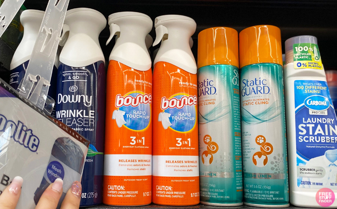 Bounce Rapid Touch Up 3 Wrinkle Releaser Clothing Spray at Walmart