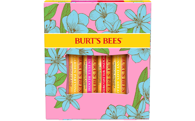 Burts Bees Mothers Day Lip Balm In Full Bloom 4 Pack