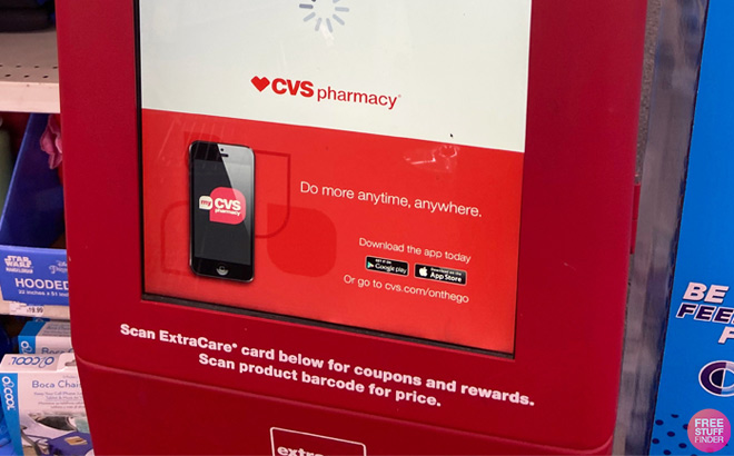 CVS App at Red Coupon Machine