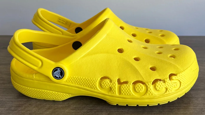 Crocs Baya Clogs in Lemon Color