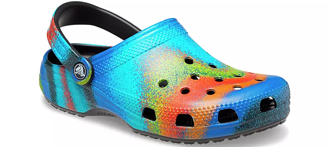 Crocs Classic Clog in Black and Blue Multicolor Style