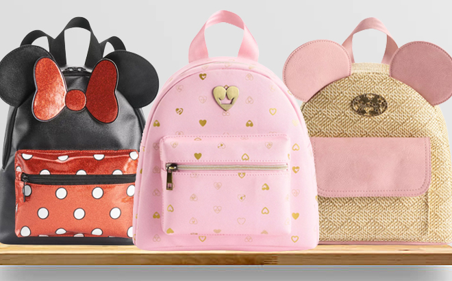 Disney Backpacks in Different Characters at Kohls