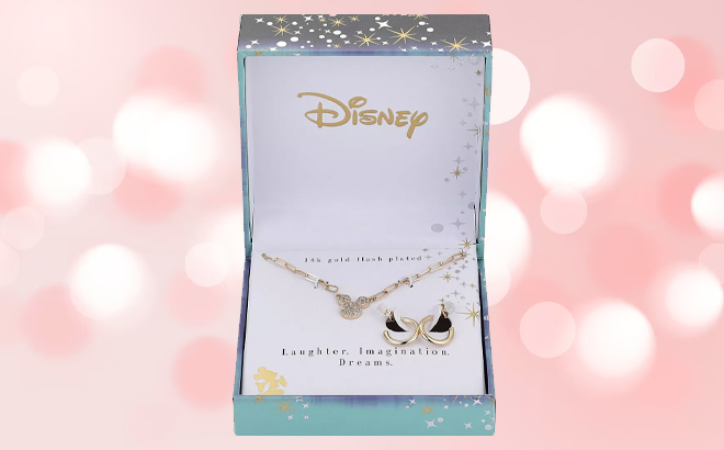 Disney Mickey Mouse Pendant and Earring Set in a Box