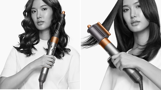 Dyson Airwrap with Display Stand and Extra Barrel