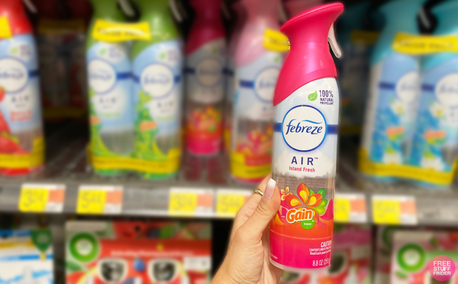Febreze Odor Fighting Air Freshener in Gain Island Fresh Scent at Walmart