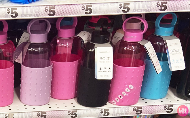 Formfit Bolt Water Bottles on Five Below Store Shelves