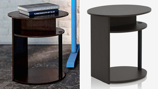 Furinno Oval End Table Furinno Oval End Table