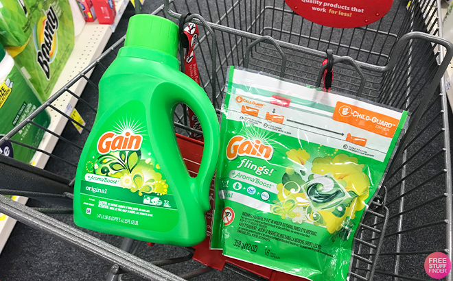 Gain Laundry Care on a Cart