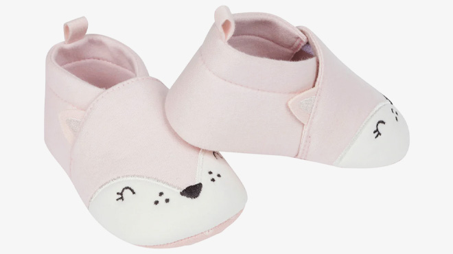 Gerber Baby Girls Kitty Jersey Shoes