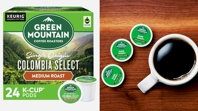 Green Mountain Medium Roast Colombia Select K Cup Pods 24 Count