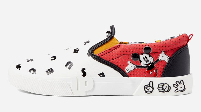 Ground Up Mickey Mouse All Over Print Slip On Adult