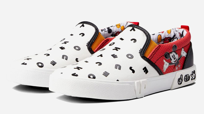 Ground Up Mickey Mouse Letter Slip On