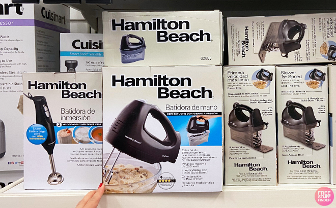Hamilton Beach Performance 6 Speed Hand Mixer with Snap on Case