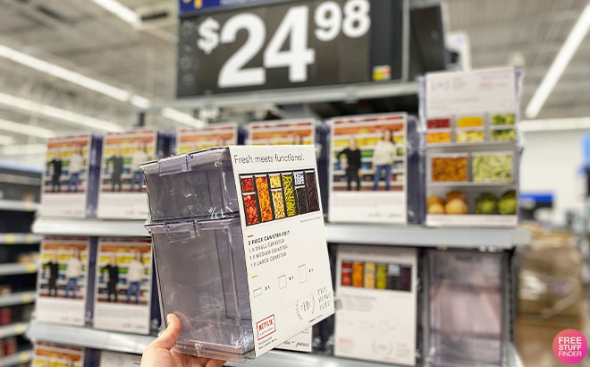 Hand Hodling The Home Edit 3 Piece Food Storage Containers