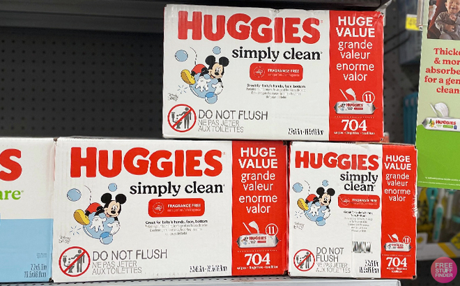 Huggies Simply Clean Fragrance Free Baby Diaper Wipes 704 Count