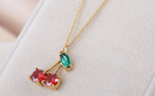 Kate Spade Cherry Mini Pendant Necklace 1