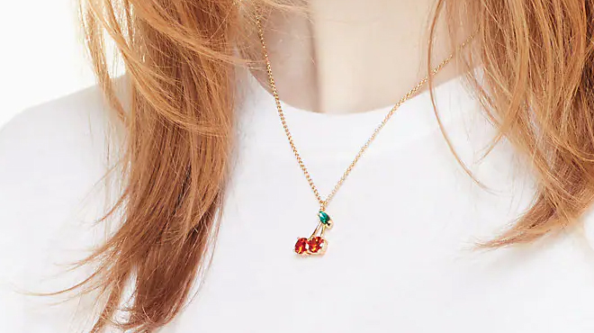 Kate Spade Cherry Mini Pendant Necklace
