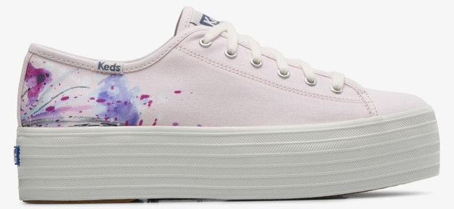 Keds Womens Canvas Painterly Floral Sneakers