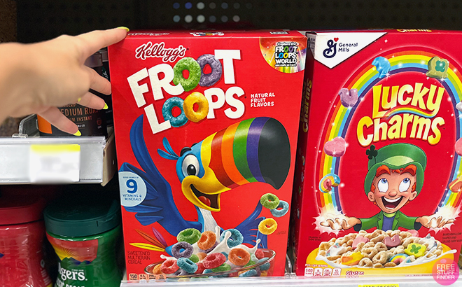 Kelloggs Fruit Loops Cereal Flakes