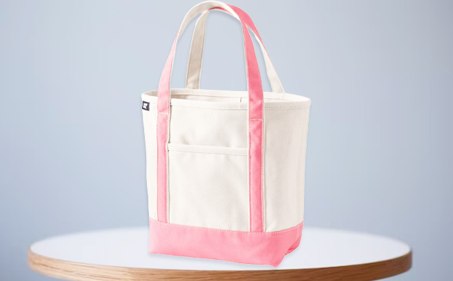 Lands End Canvas Tote inWood Llily Color
