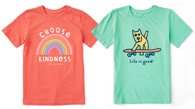 Life is Good Kids Graphic Tees