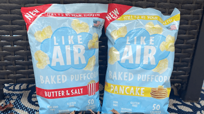 Likeair Puffcorn Bag in Butter and Pancake Flavors