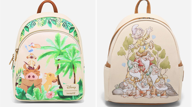 Loungefly Disney The Lion King and Snow White Backpacks
