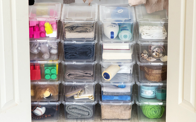 Mainstays Stackable Organizer Boxes
