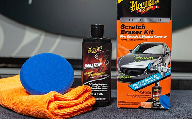 Meguiars Car Quik Scratch 3 Count Eraser Kit Meguiars Car Quik Scratch 3 Count Eraser Kit
