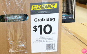 Michaels Grab Bags Clearance Tag
