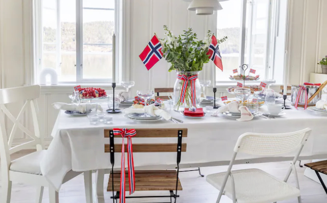 Midsummer Festival Themed Table Setup