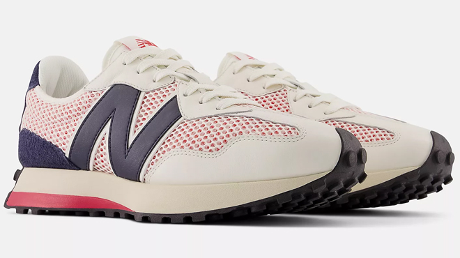 New Balance Mens 327 Shoes White with eclipse