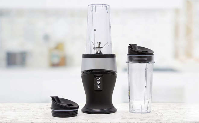 Ninja Fit Compact Personal Blender Set on a Marble Table
