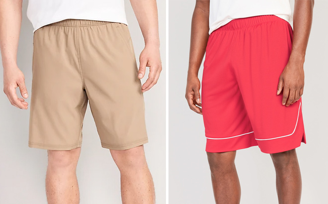 Old Navy Essential Woven Workout Shorts and Go Dry Mesh Basketball Shorts for Men