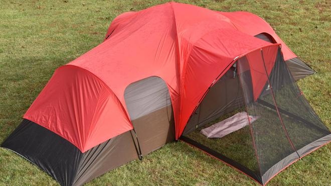 Ozark Trail 10 Person Family Camping Tent in Red Color