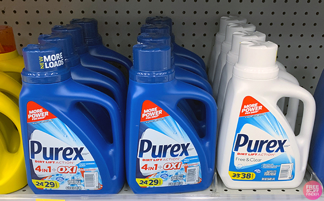 Purex Liquid Laundry Detergents on shelf 1