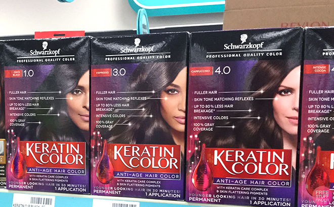 Schwarzkopf Hair Colors on shelf