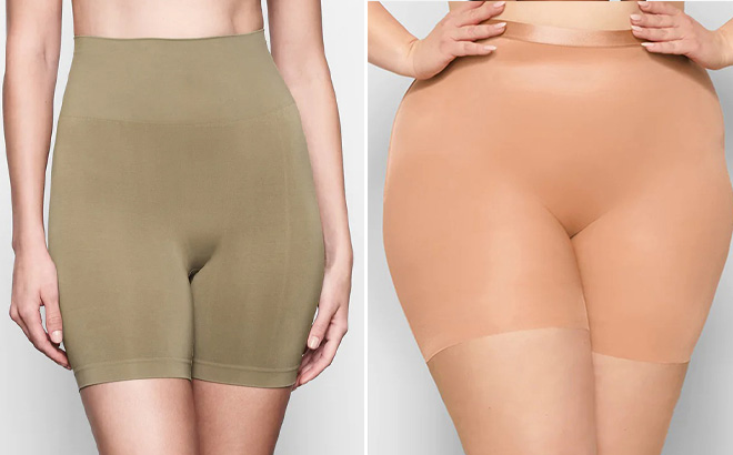 Skims Soft Smoothing Shorts and Barely There Low Back Short