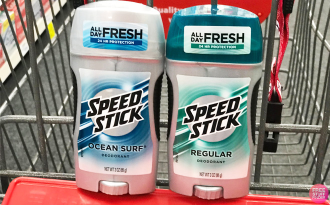 Speed Stick Deodorants in Cart