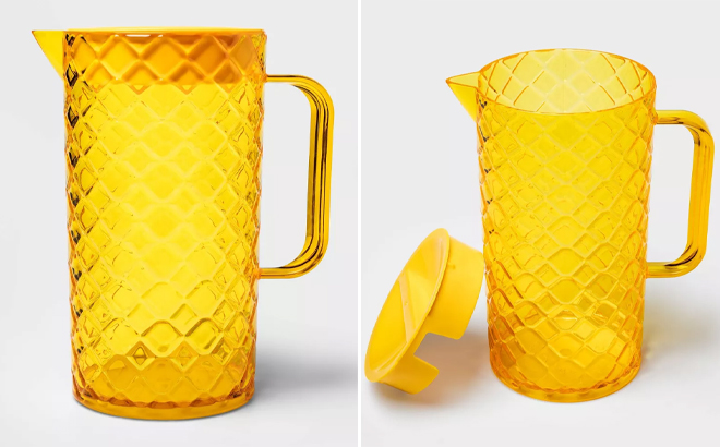 Sun Squad Pineapple Textured Beverage Pitcher
