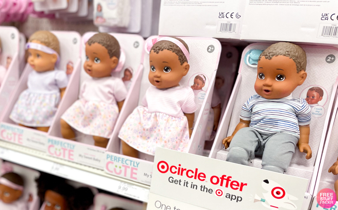 Target Perfectly Cute Baby Doll 25 Off on One Toy Or Kids Book Circle Tag 1c 2021 11 7