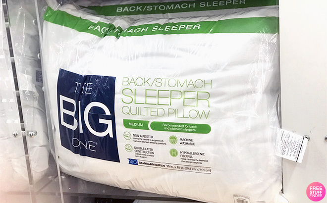 The Big One Quilted Back and Stomach Sleeper Bed Pillow