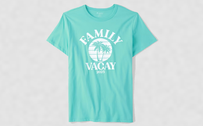 The Childrens Place Unisex Adult Family Vacay Graphic Tee