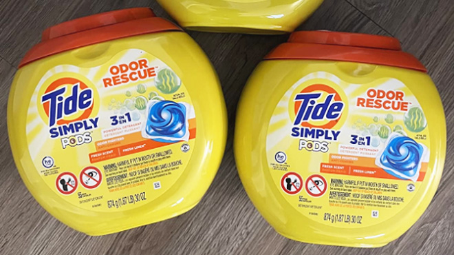 Tide Simply Pods Odor Rescue 55 Count