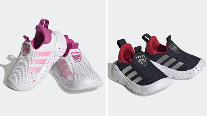 Two Different Colors of Adidas Kids Monofit Shoes