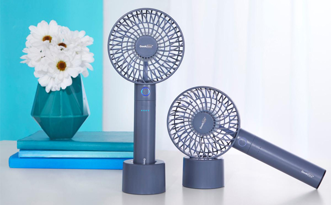 Two Geek Aire Rechargeable Personal Fans