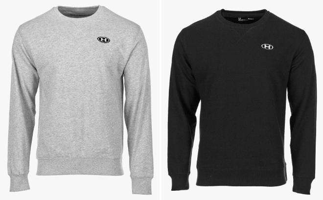 Under Armour Mens Performance Originators Sweaters in Black Grey Colors