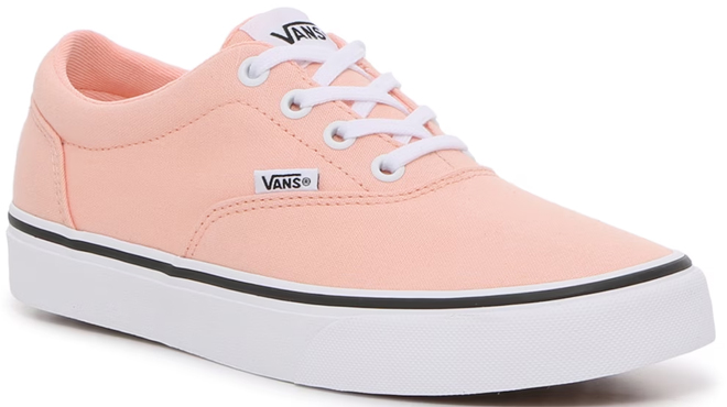 VANS Women's Doheny Sneakers in Peach Color