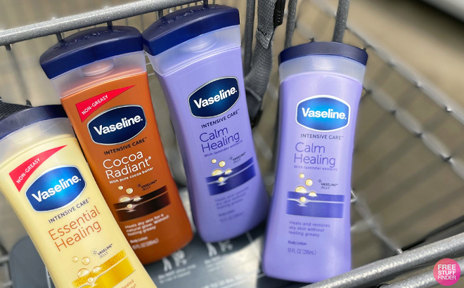 Vaseline Hand and Body Lotions in cart