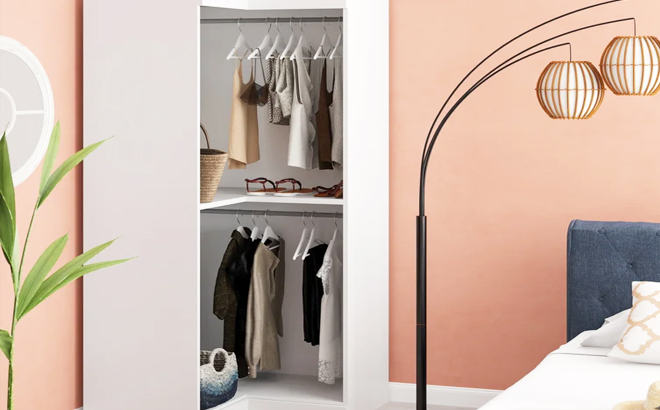 White Walley Closet System Corner Systems White Walley Closet System Corner Systems